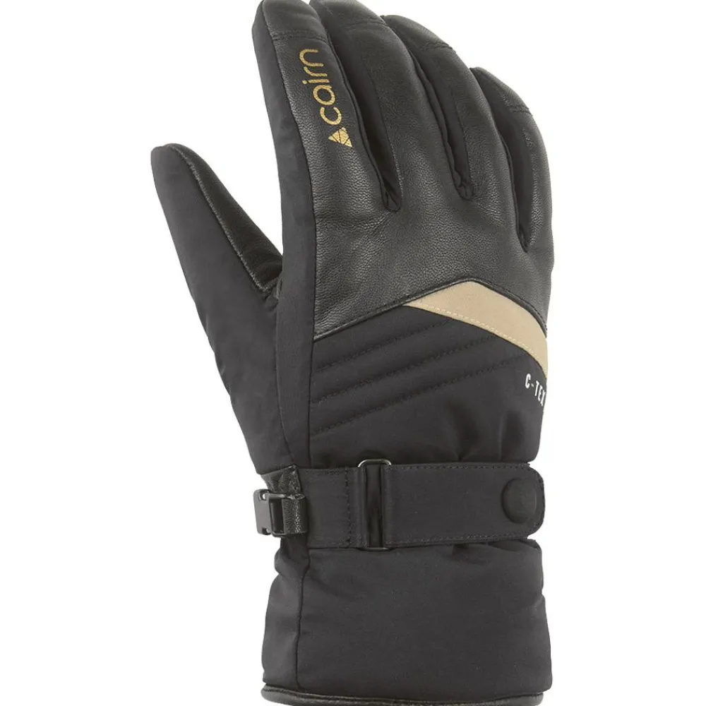 New Gant Masaya Women C-Tex Pro Black Gold Femme Gants De Ski Femme