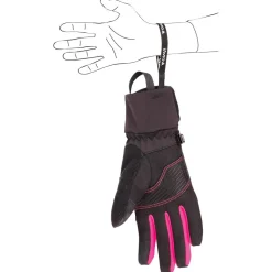 Gants De Ski Femme<C.A.M.P. Gant G Comp Warm Lady Black Light Blue Fuchsia