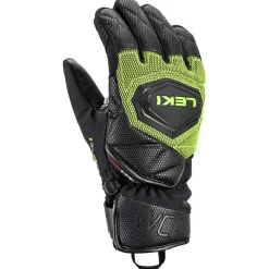 Gants De Ski Enfant<Leki Gant Wcr Coach 3D Junior Black Ice Lemon