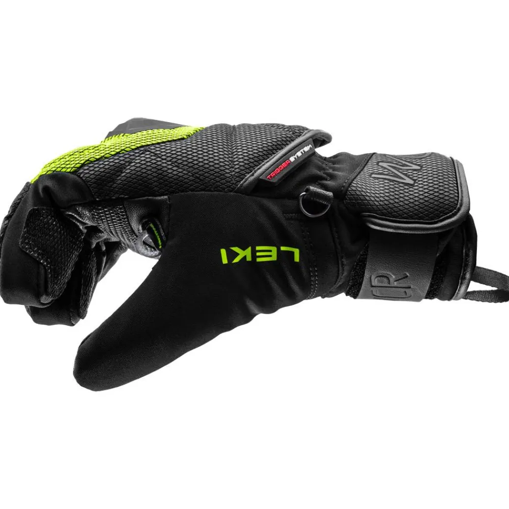 Gants De Ski Enfant<Leki Gant Wcr Coach 3D Junior Black Ice Lemon