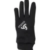 Hot Gant Stretchfleece Liner Gloves Full Finger Black Homme Gants|Sous-Gants