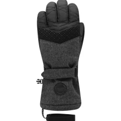 Outlet Gant Aloma 6 Black Grey Femme Gants De Ski Femme