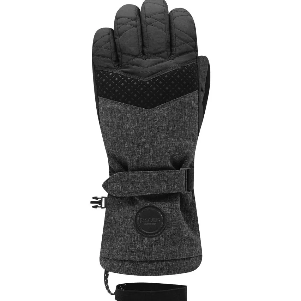 Outlet Gant Aloma 6 Black Grey Femme Gants De Ski Femme