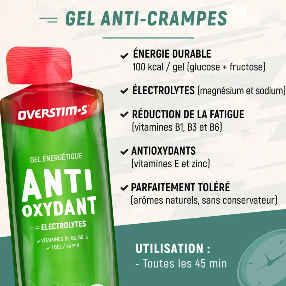 Hot Gel Energétique Antioxydant 34 g. Pomme Verte Entrainement|Compote Énergétique
