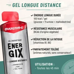Entrainement|Compote Énergétique<Overstims Gel Energétique Energix 34 g. Caramel Beurre Salé