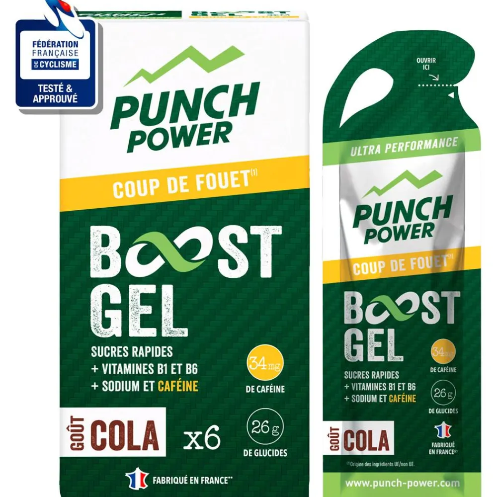 New Gel Energétique Gel Boost Coup De Fouet 40 g Caféine Cola Compote Énergétique|Entrainement