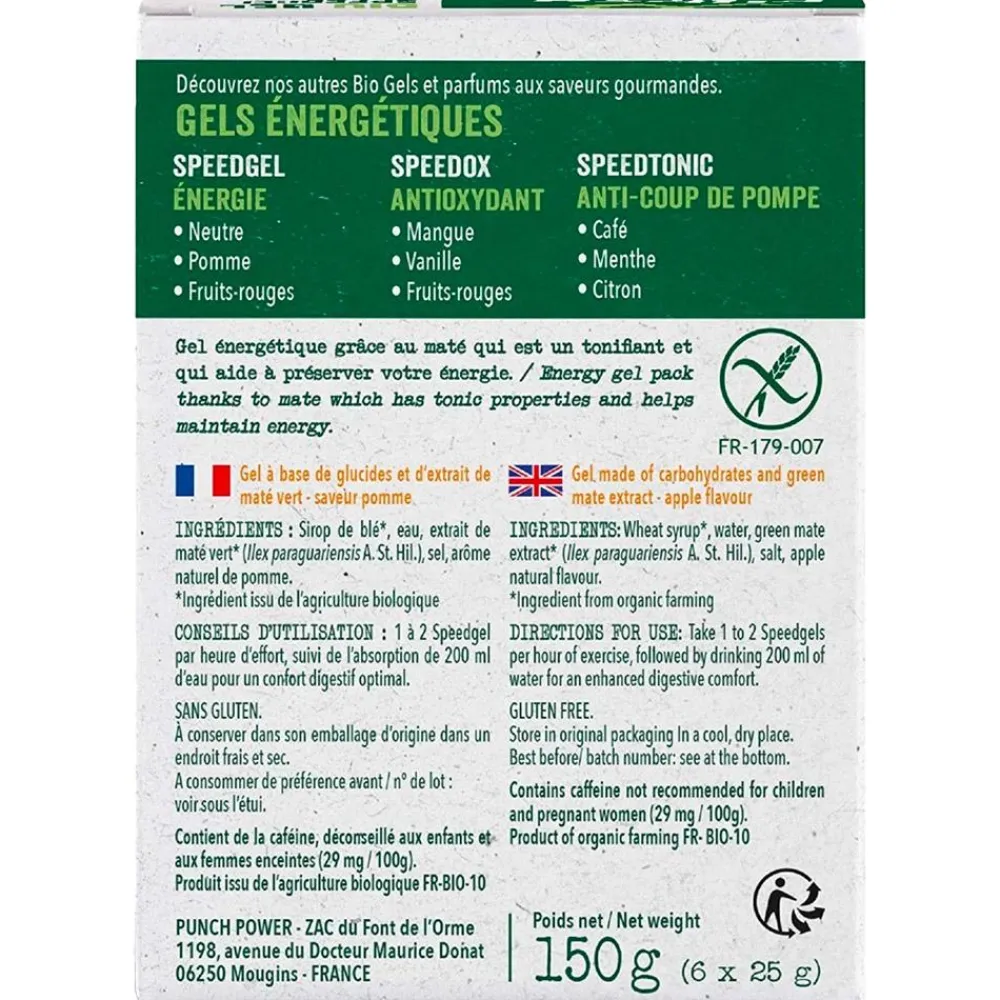 Entrainement|Compote Énergétique<Punch Power Gel Energétique Bio Gel SpeedGel Pomme