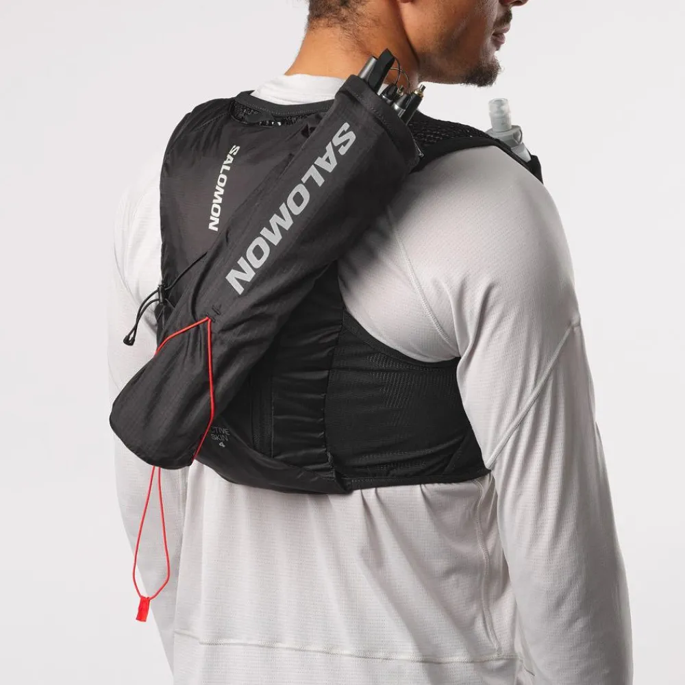 Gilet De Trail<Salomon Gilet Trail Active Skin 4 Set Black Metal