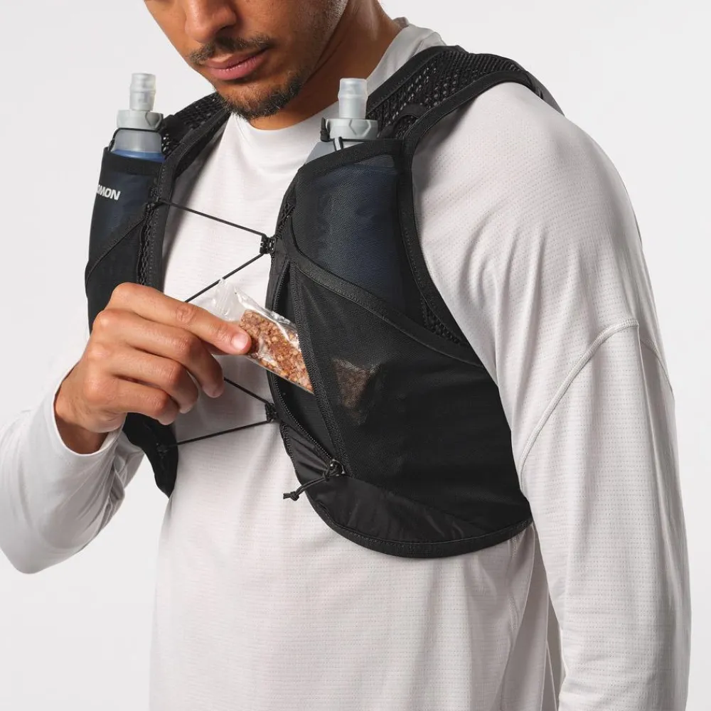Gilet De Trail<Salomon Gilet Trail Active Skin 4 Set Black Metal