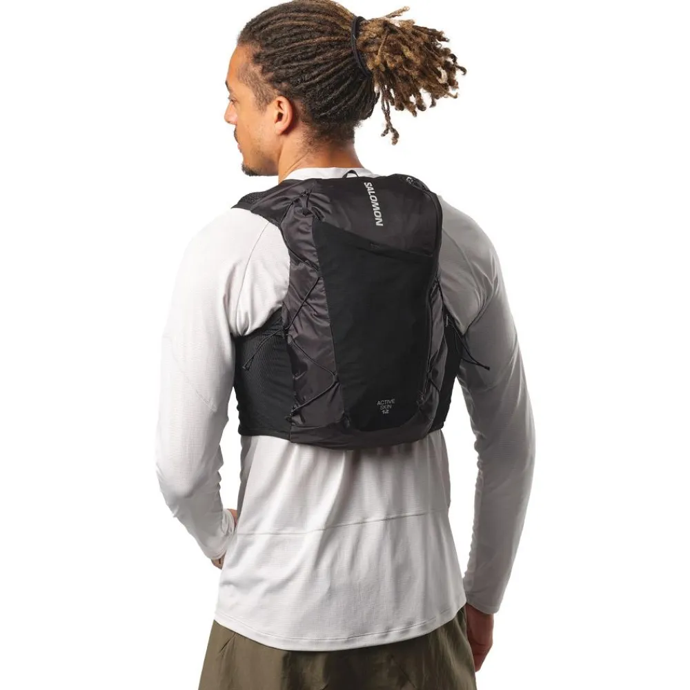 Gilet De Trail<Salomon Gilet Trail Active Skin 12 Set Black Metal