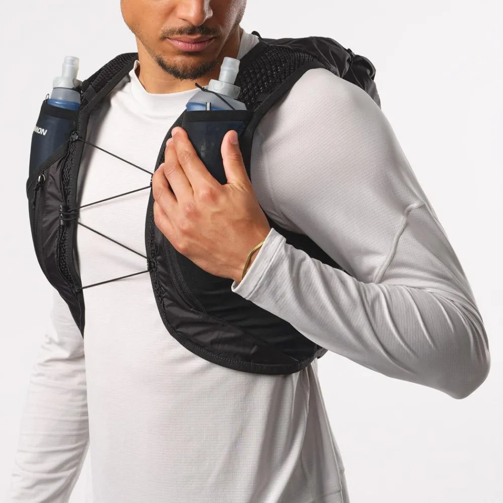 Gilet De Trail<Salomon Gilet Trail Active Skin 12 Set Black Metal
