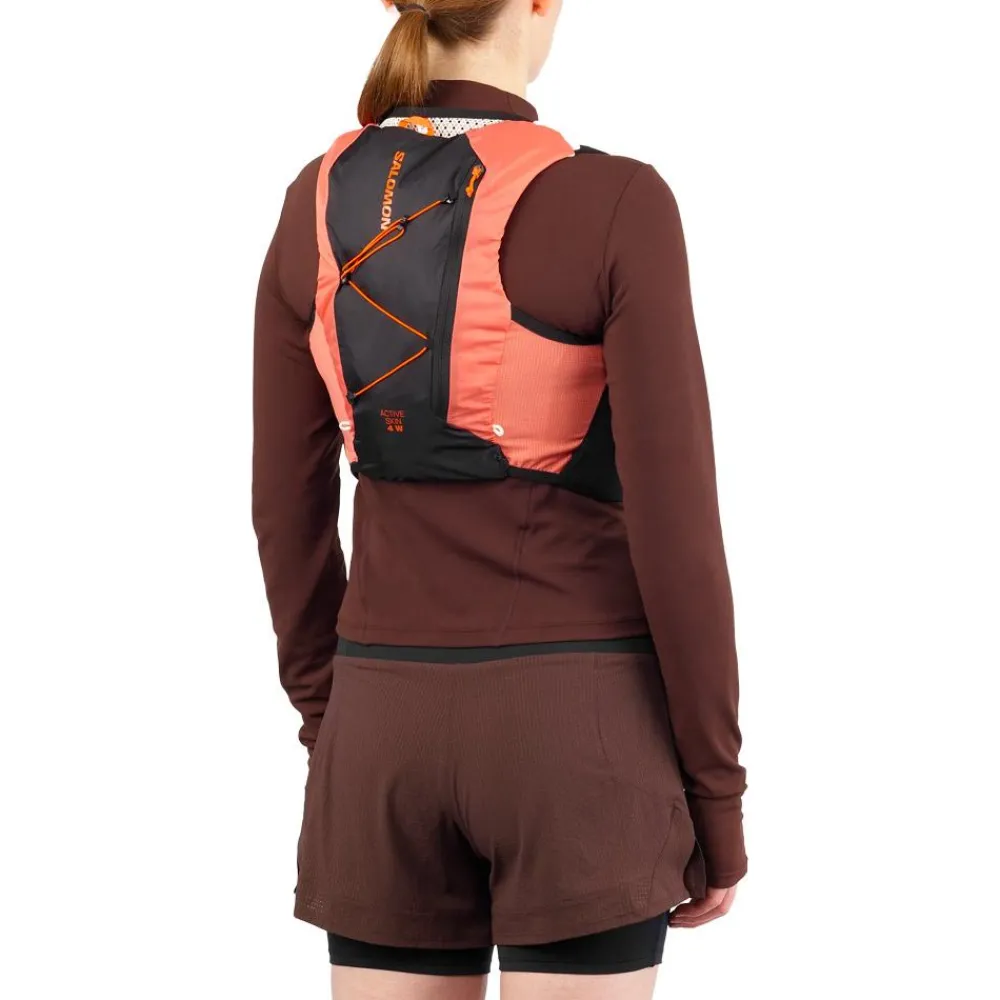 Gilet De Trail<Salomon Gilet Trail Active Skin 4 Women Set Emerglow Black