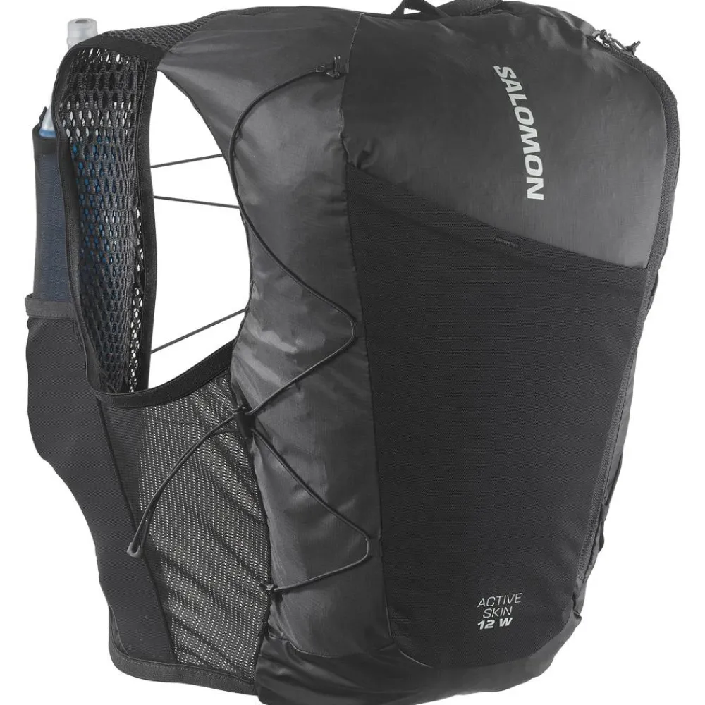 Gilet De Trail<Salomon Gilet Trail Active Skin 12 Women Set Black Metal