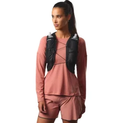 Gilet De Trail<Salomon Gilet Trail Active Skin 12 Women Set Black Metal