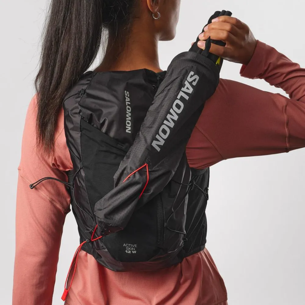 Gilet De Trail<Salomon Gilet Trail Active Skin 12 Women Set Black Metal