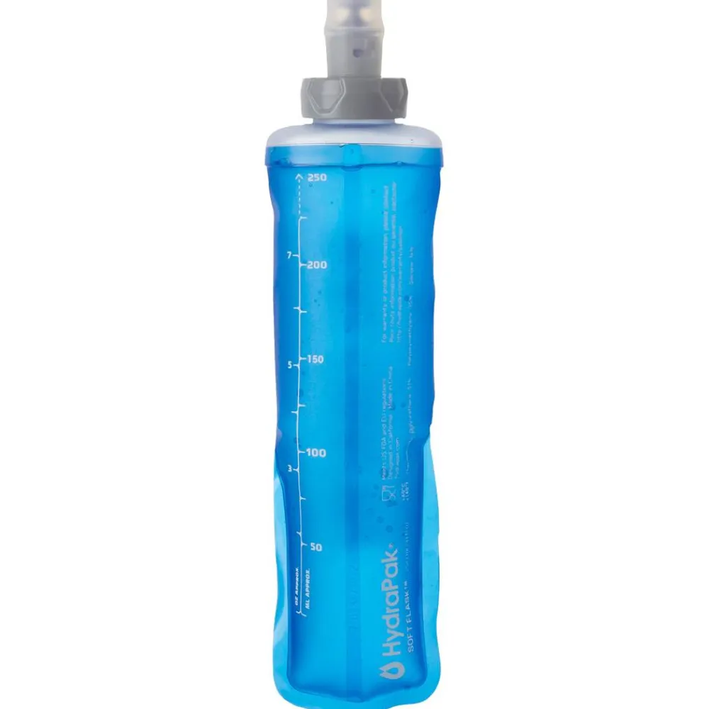 Clearance Gourde Soft Flask 250ml 8Oz 28mm Clear Blue Gourdes