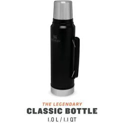 Gourde The Legendary Classic Bottle 1.0L Matte Black Pebble Gourdes