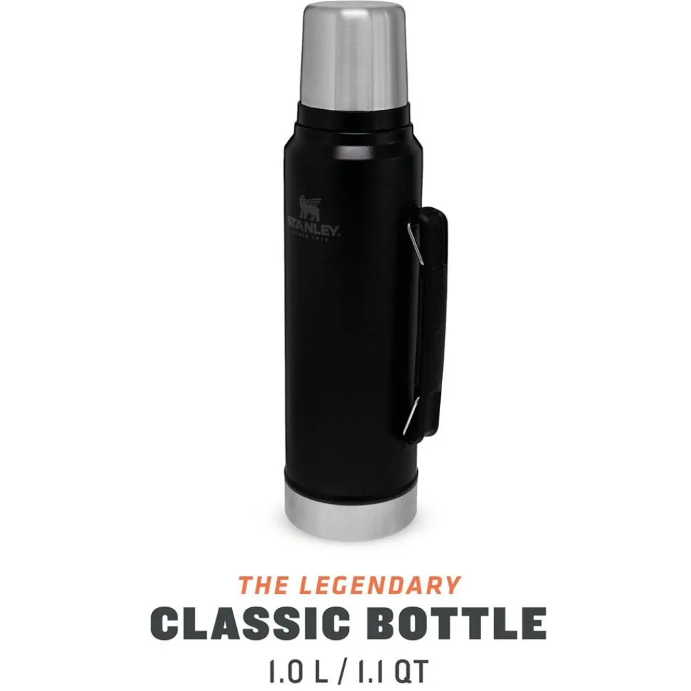 Gourde The Legendary Classic Bottle 1.0L Matte Black Pebble Gourdes