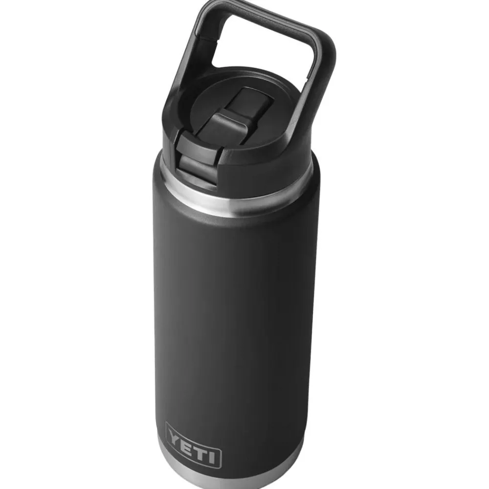 Gourdes<Yeti Gourde Rambler 26 Oz (760ml) Straw Bottle Black