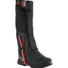 Best Guêtres Alpine Gaiter Dry Edge Black Red Guêtres