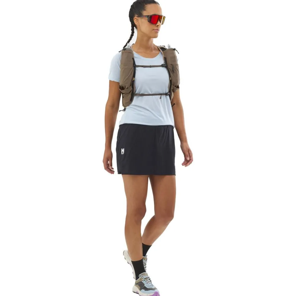 New Jupe de trail Intense Dual Short W Black Noir Short Trail|Vêtements De Trail