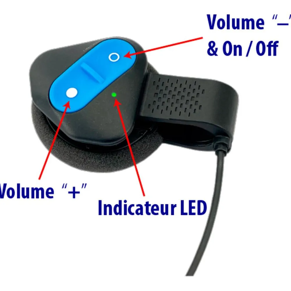 Kit Audio Skitooth Kit Mains Libres Noir & Bleu Accessoires Casque