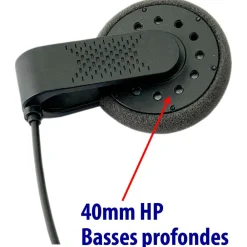 Kit Audio Skitooth Kit Mains Libres Noir & Bleu Accessoires Casque