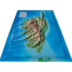 Carte 3D<3DMAP La Corse + Cadre