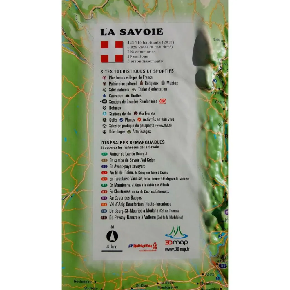 Sale La Savoie + Cadre Carte 3D
