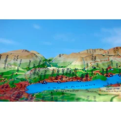 Carte 3D<3DMAP Le Lac D'annecy + Cadre