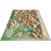 Carte 3D<3DMAP Le Massif Des Ecrins + Cadre
