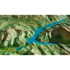 Carte 3D<3DMAP Le Massif Des Ecrins + Cadre