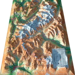 New Le Massif Du Mont-Blanc + Cadre Carte 3D