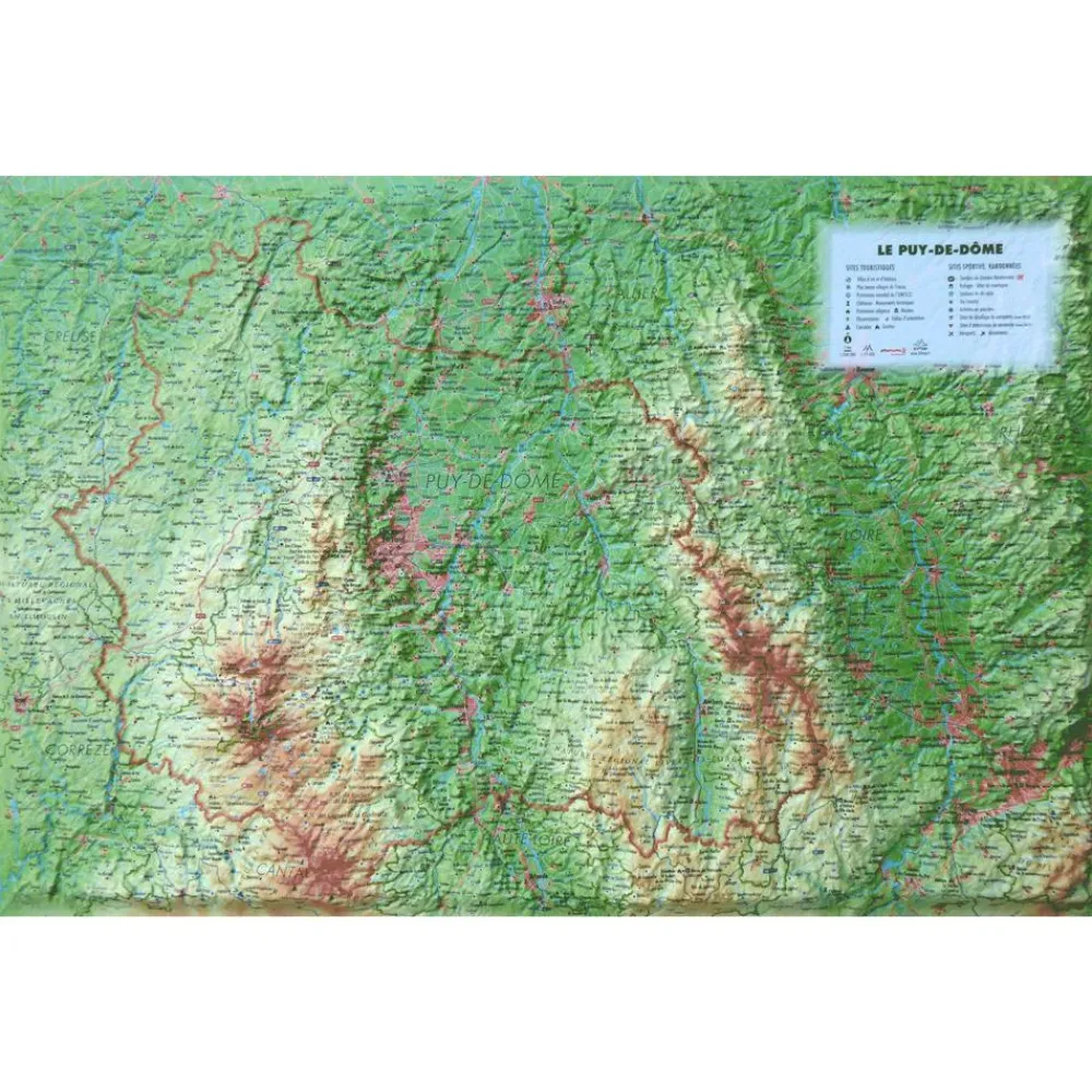 Best Le Puy De Dôme + Cadre Carte 3D