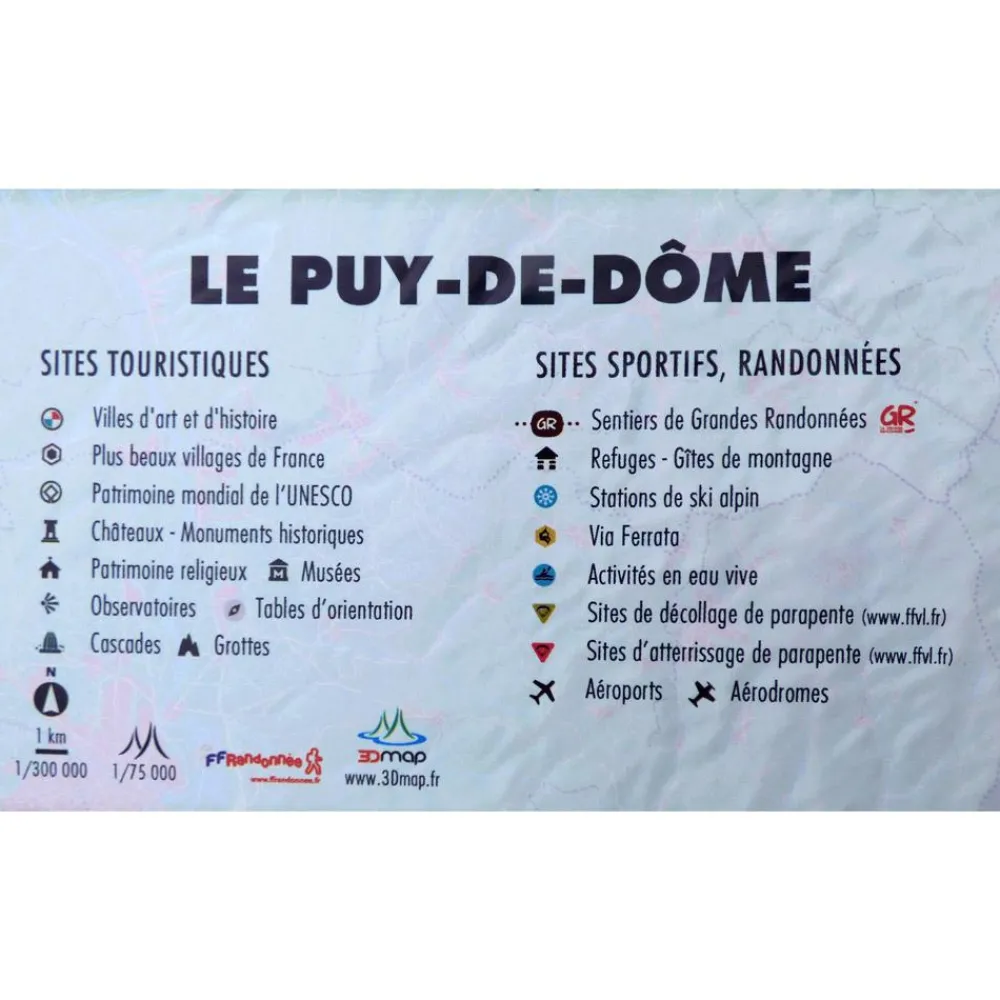 Best Le Puy De Dôme + Cadre Carte 3D