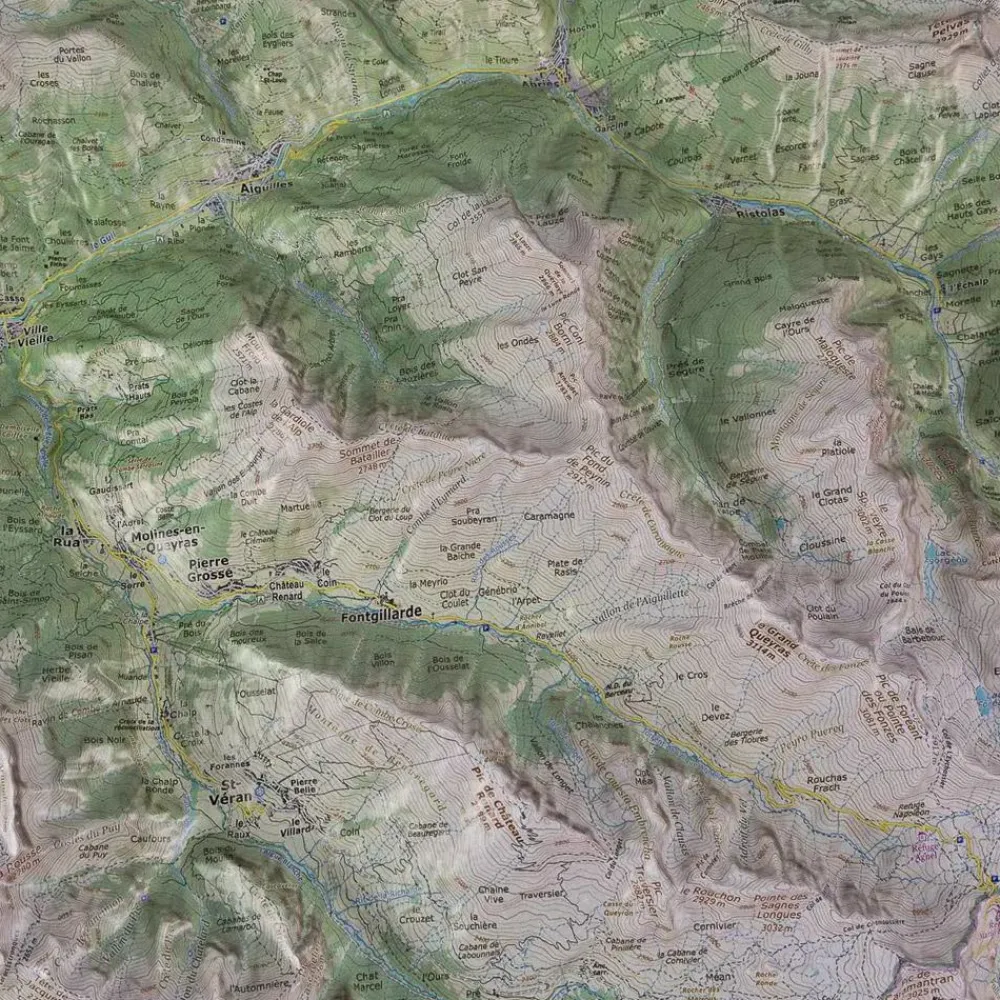 Sale Le Queyras + Cadre Carte 3D