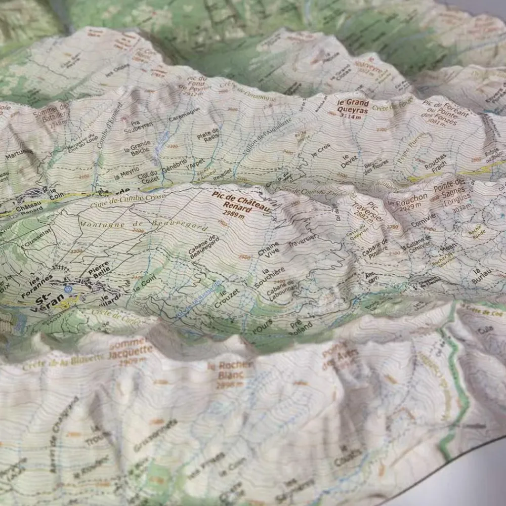 Sale Le Queyras + Cadre Carte 3D