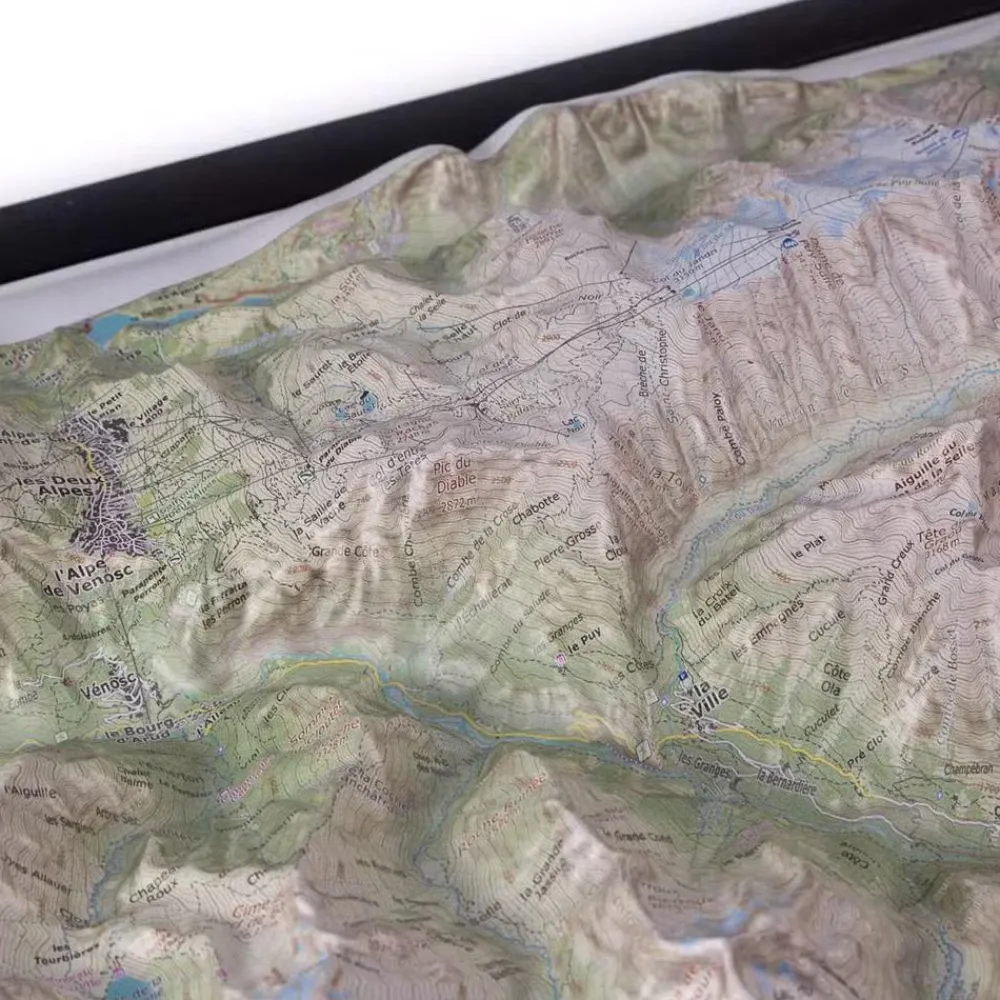 Hot Les Ecrins Nord + Cadre Carte 3D