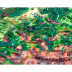 Carte 3D<3DMAP L'hérault + Cadre