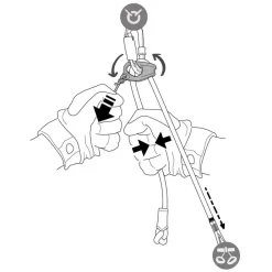 Longe<Petzl Longe Dual Connect Adjust