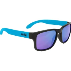 Discount Lunettes de soleil Cool Noire Mate Bleue Multicouche Bleu Enfant Lunettes Enfant