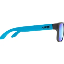 Discount Lunettes de soleil Cool Noire Mate Bleue Multicouche Bleu Enfant Lunettes Enfant