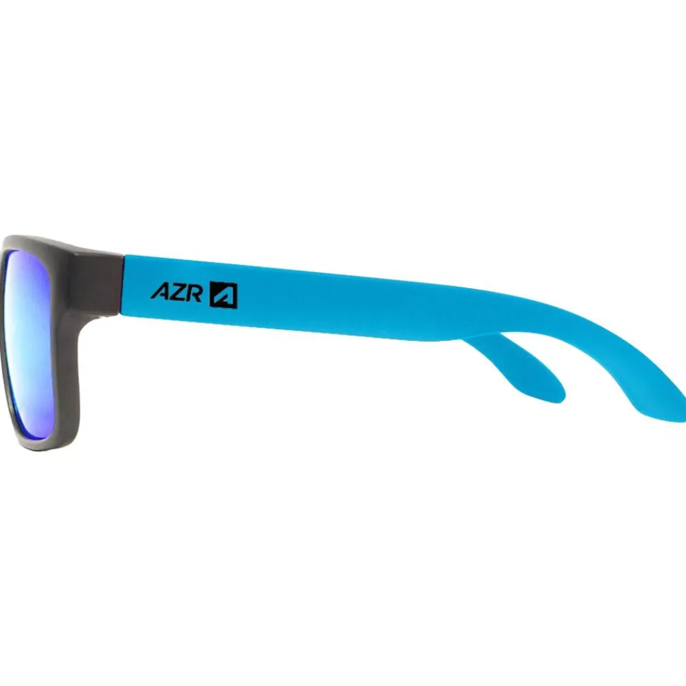 Discount Lunettes de soleil Cool Noire Mate Bleue Multicouche Bleu Enfant Lunettes Enfant