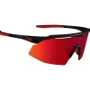 Outlet Lunettes de soleil Coffret Iseran Noire Mate Rouge Multicouche Rouge + Incolore Femme Lunettes Trail|Lunettes Trail-Running