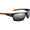 Hot Lunettes de soleil Elite Bleue Mate Orange Polarisant Gris Miroir Femme Lunettes Femme|Lunettes Polarisées