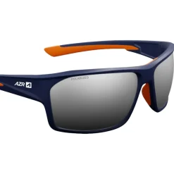 Hot Lunettes de soleil Elite Bleue Mate Orange Polarisant Gris Miroir Femme Lunettes Femme|Lunettes Polarisées