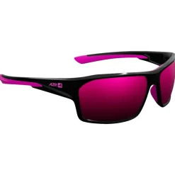 Lunettes Femme<AZR Lunettes de soleil Elite Noire Vernie Rose Multicouche Rose