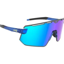 Lunettes Trail|Lunettes Trail-Running<AZR Lunettes de soleil Flash Rx Crystal Bleue Vernie Multicouche Bleu