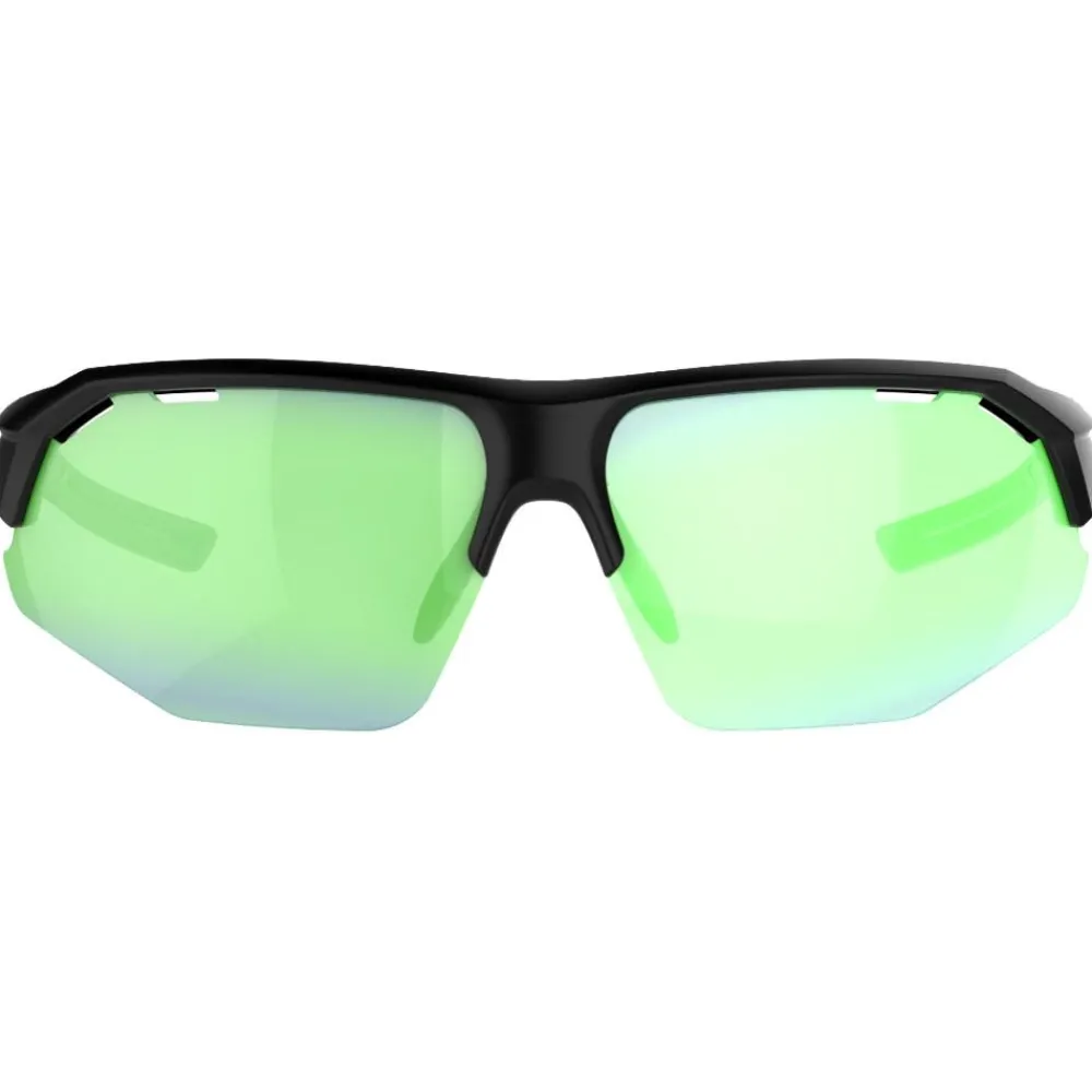 Outlet Lunettes de soleil Galibier Mat Noir Irisé Vert Photochromic Femme Lunettes Trail|Lunettes Trail-Running