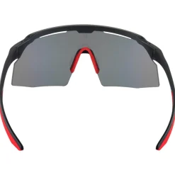 Lunettes Femme|Lunettes Trail<AZR Lunettes de soleil Iseran Noire Mate Rouge Multicouche Rouge